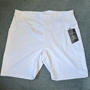 Women's Classic White Athletic Shorts